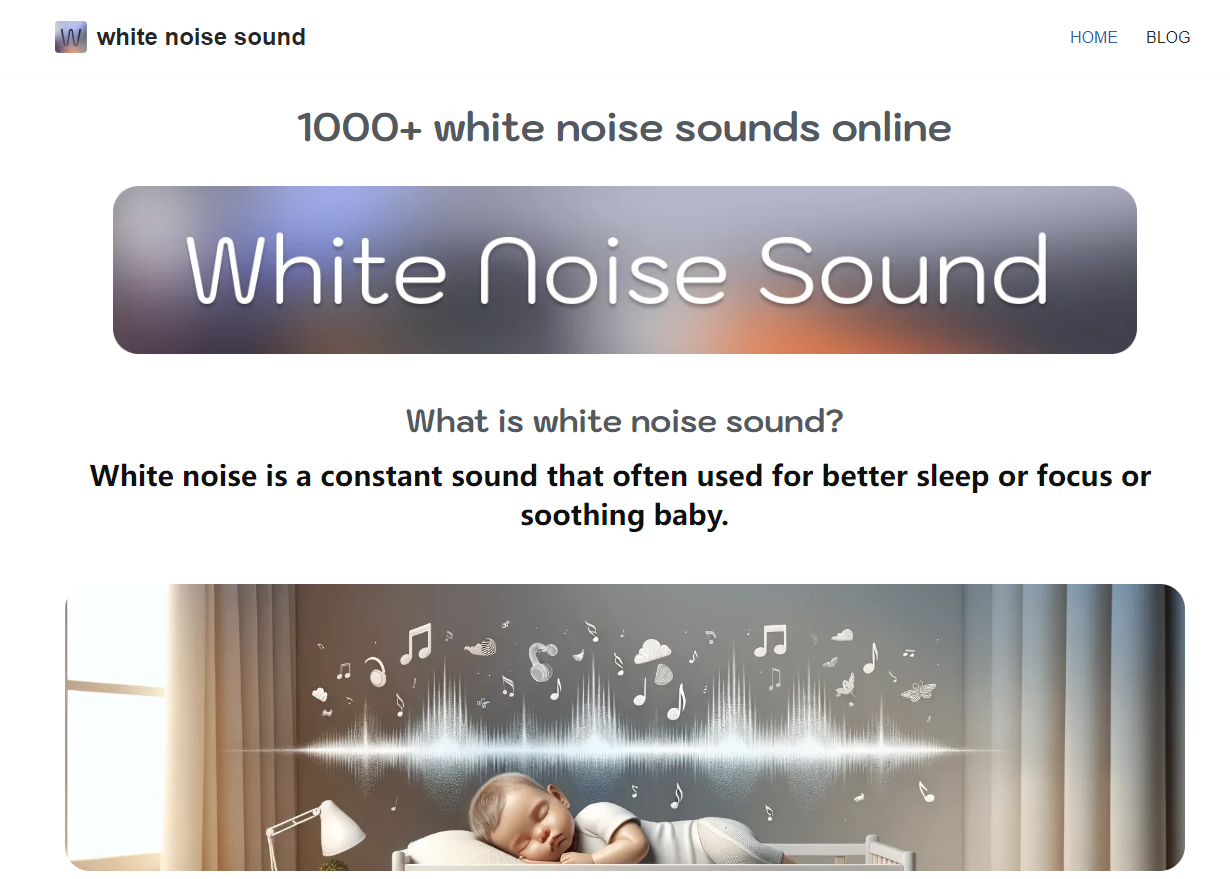 white noise sound – 白噪音婴儿催眠在线听